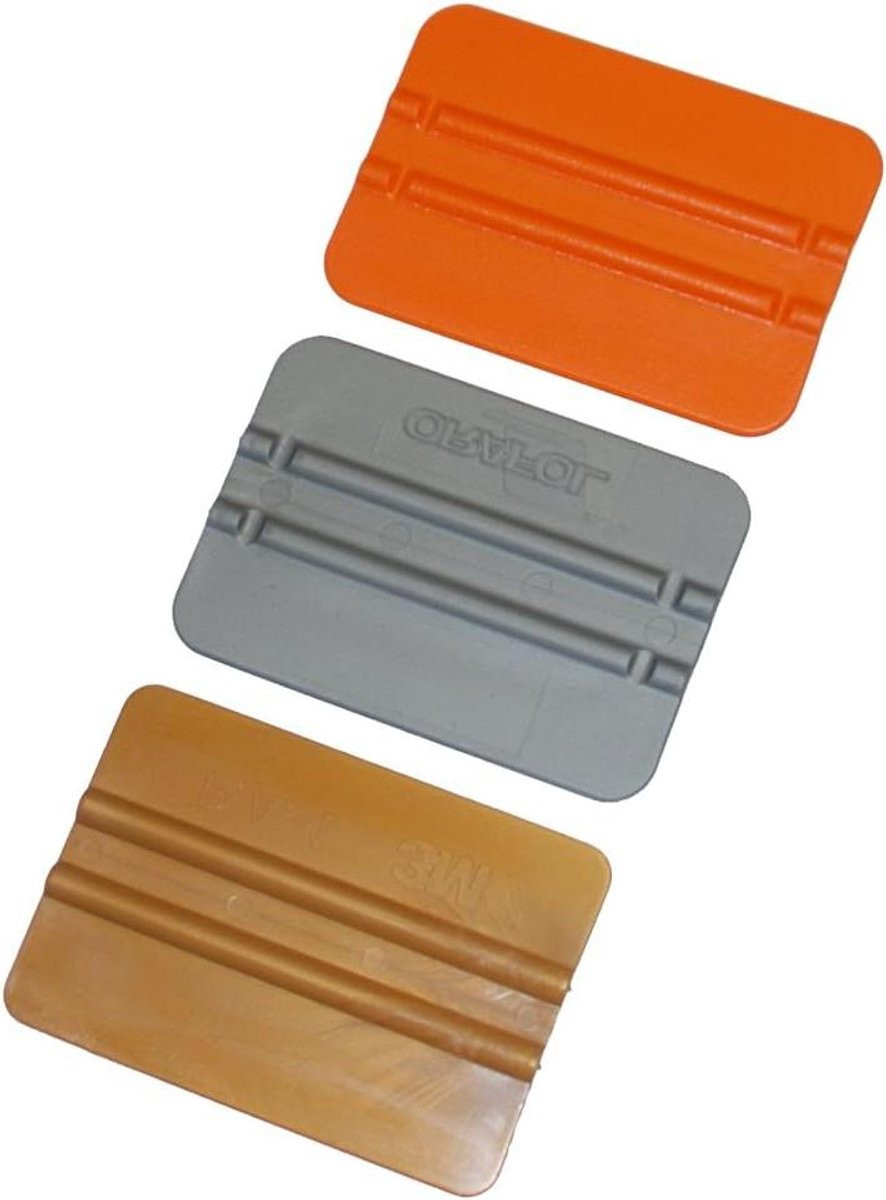 Rakel Set Folie Applicator 3 stuks Zilver Goud