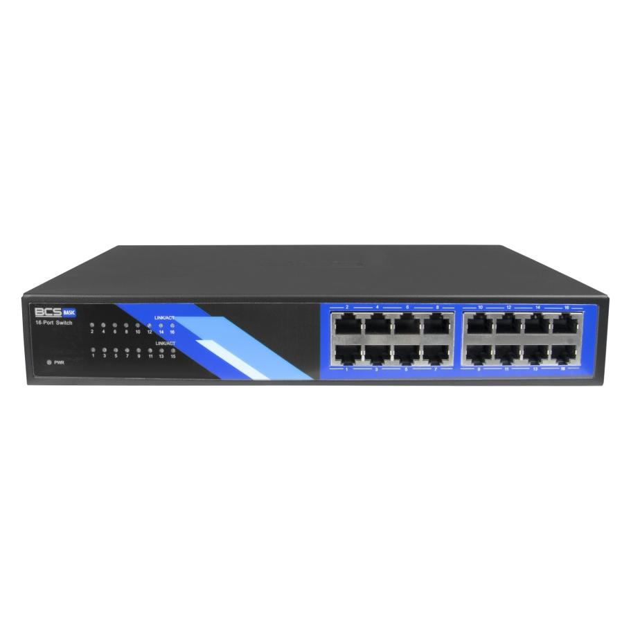 BCS BCS-B-S16G 16-Port Gigabit Switch RJ45 1Gbps (16 Ports) (BCS-B-S16G)