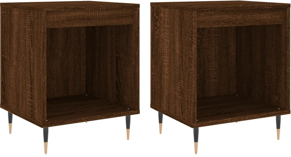 Fairmont Park Plainsboro Bedside Table Grey Sonoma 50cm H X 15.7cm W X 40cm D