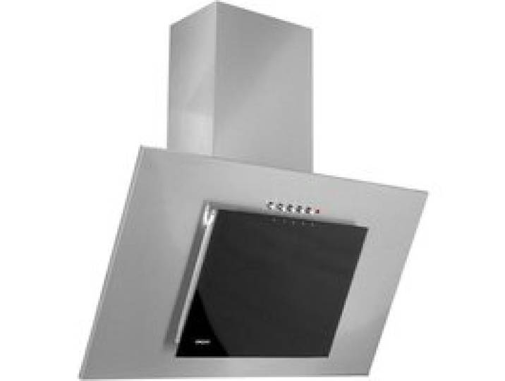Hotte cheminée - AKPO - WK-4 Nero Eco 60 - Couleur gris et verre noir - Largeur 60 cm - Evacuation