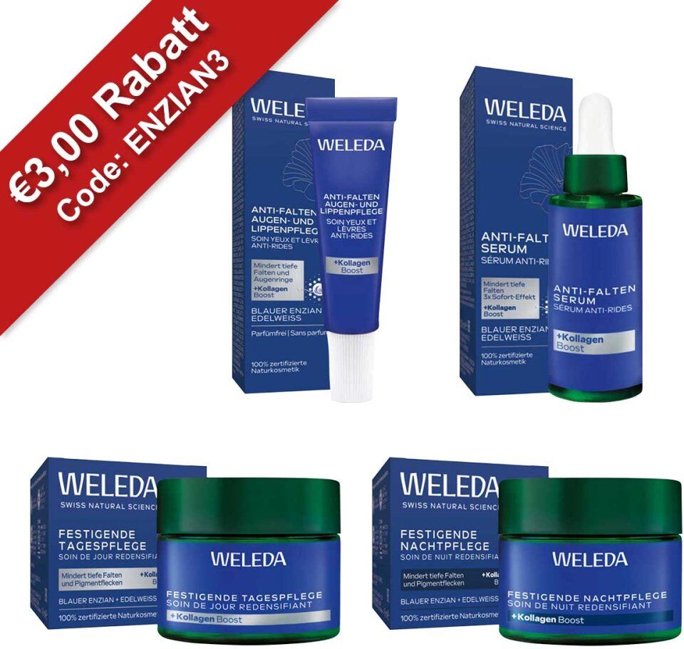 Weleda Blauer Enzian & Edelweiss Anti-Falten Pflegeserie
