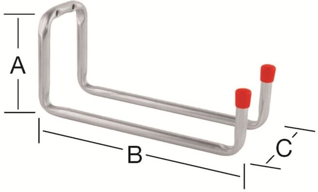 VORMANN Support d'appareil à visser acier zingué bleu galvanisé (001471006Z)