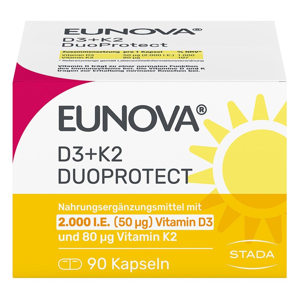 STADA Consumer Health Deutschland GmbH Eunova DuoProtect Vitamin D3+K2 2000IE/80UG 14133549