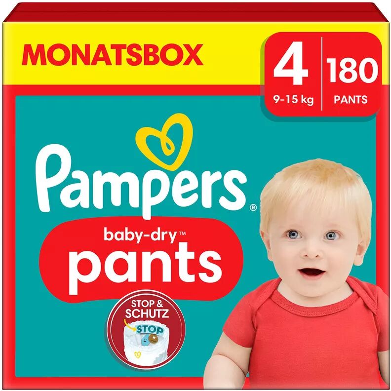 Pampers - Baby Dry Pants Grösse 4, Monatsbox, 180Stück