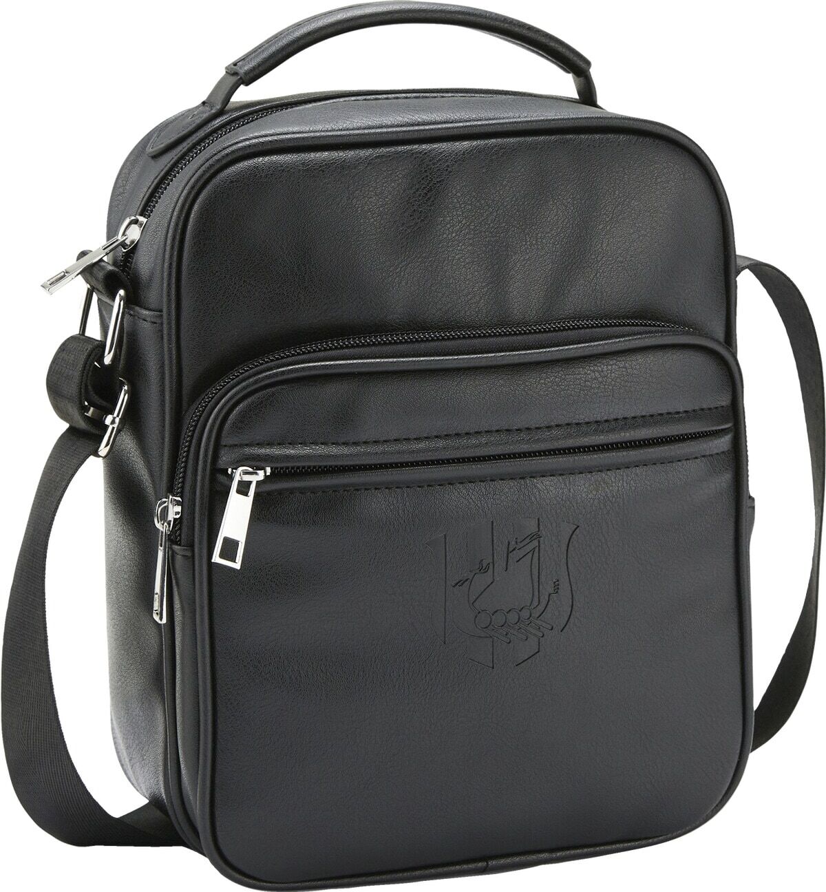 Umhängetasche JAN VANDERSTORM "Tasche THORLAND", Herren, Gr. 1, schwarz, Obermaterial: 100% Polyurethan PU., Taschen Umhängetasche