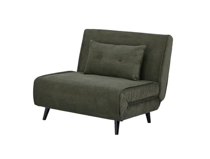 Riess Ambiente Schlafsessel SMART Multifunction - grün - Cord hoher Komfort, pflegeleicht, langlebig, einfache Montage, Kissen inklusive, verstellbar, FSC, Retro, Design, angenehme Haptik