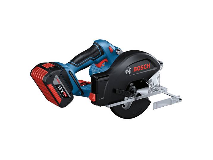 Scie circulaire à métaux 18V Ø136 mm (2x5\,0Ah) GKM 18V-50 en L-BOXX - BOSCH 06016B8002