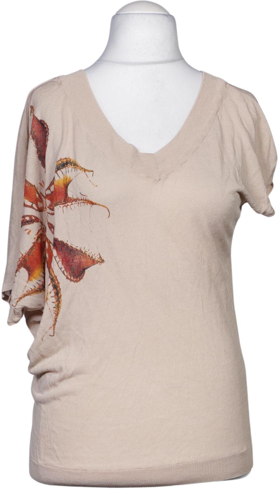 Object Damen Pullover, Beige, Gr. M, Viskose / Baumwolle - Second Hand