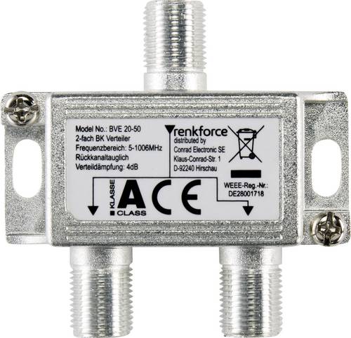 Renkforce Kabel-TV Verteiler 2-fach 5 - 1006MHz