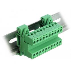 Delock Netzwerk Adapter Kabel [1x Buchsenleiste 10pol. - 1x Schraubklemmen] Grün 66082