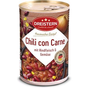 Dreistern Fertiggericht Chili con Carne, 400g