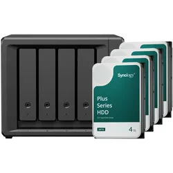 Synology DS425+ (4 x 4 TB, Synology HAT 33xx), NAS, Schwarz