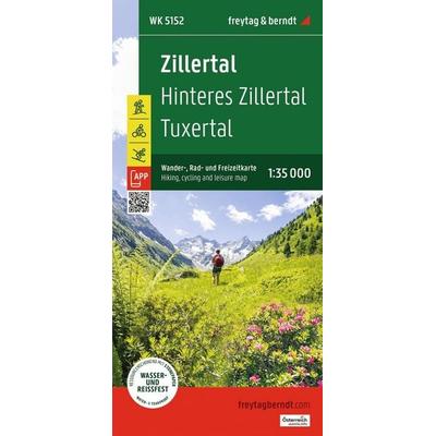 freytag & berndt Wanderkarte WK 5152 Zillertal, Hinteres Zillertal, Tuxertal 1:35.000, Sonstige von , KOMPASS Freytag & Berndt, 978-3-7079-2071-0
