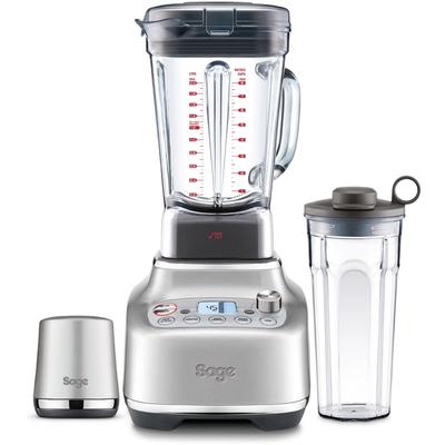 SAGE Standmixer "the Super Q, SBL920BSS2", silber (edelstahlfarben), B:20,8cm H:46cm T:26,9cm, Zerkleinerer, mit Kochfunktion