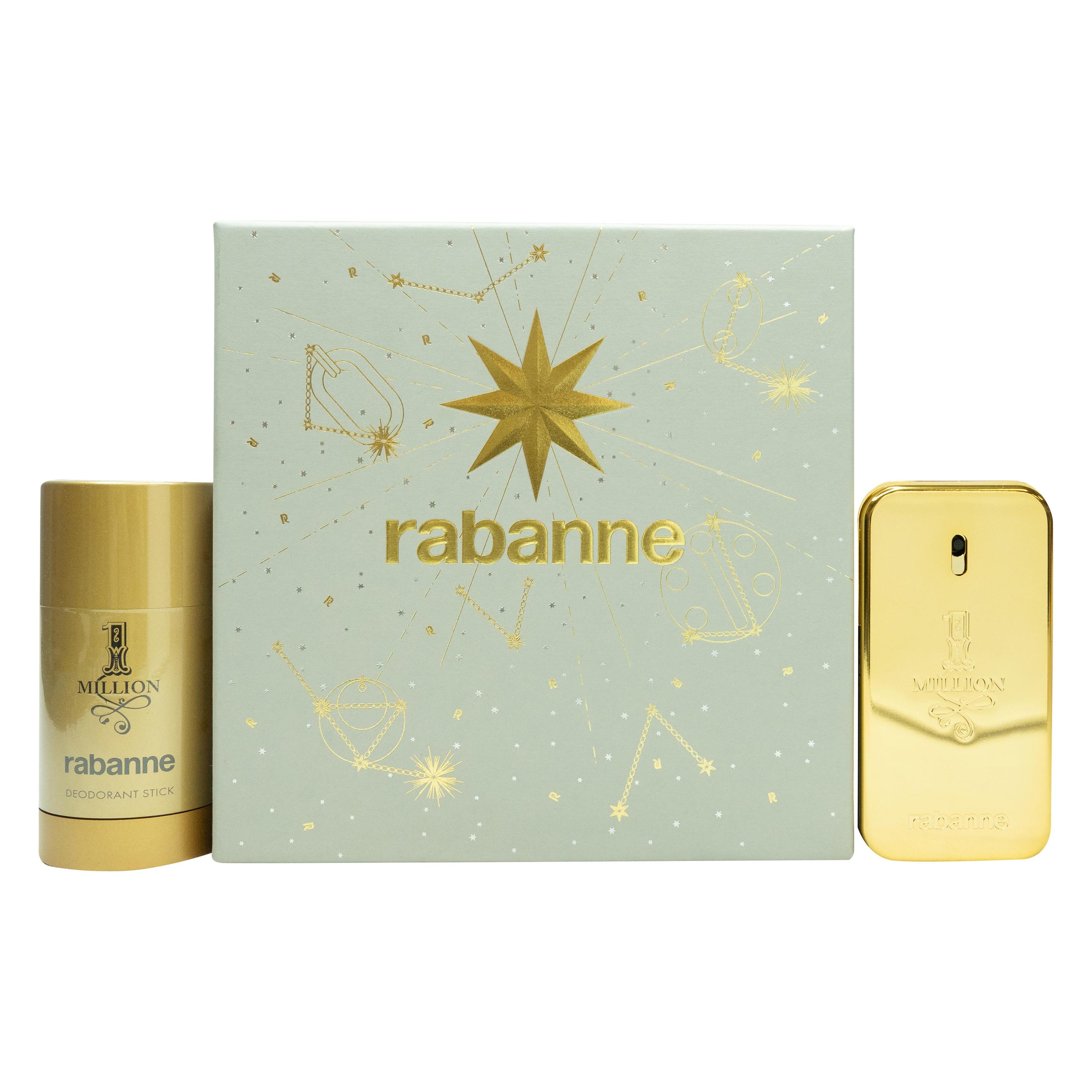 Paco Rabanne 1 MILLION (M) SET EDT 50 ml + DEO STICK 75 ml FR (Parfum Set) (3349668656103)