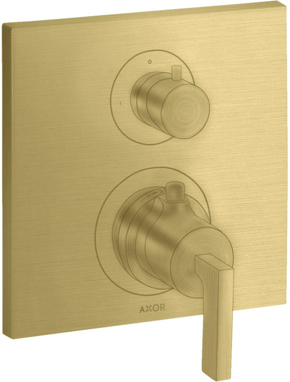 Hansgrohe Fertigmontageset Axor Citterio UP-THM, m Absperrventil, Hebel, brush. br (39700950)