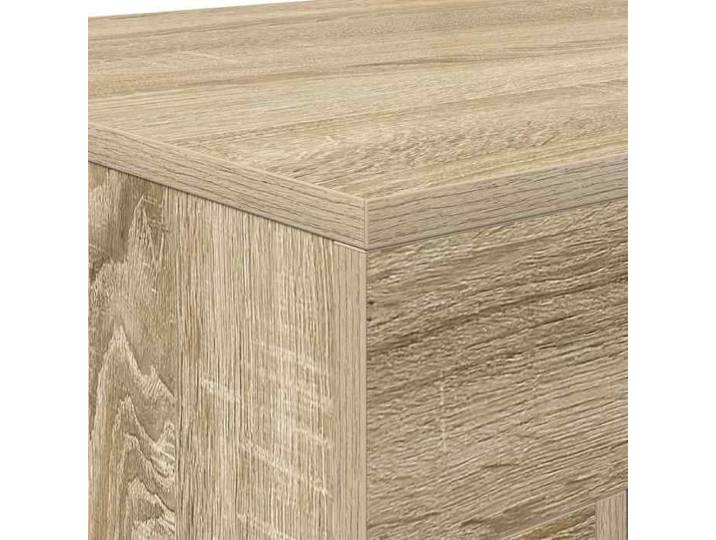 {Marron}Table moderne - Chêne Sonoma - Cadre robuste_17663