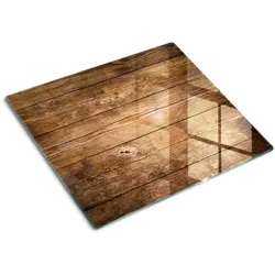 GLASPLATTE 60x52 cm Holz