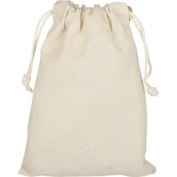 TEXXILLA 10er | 25er | 100er Pack Zuziehbeutel Organic aus zertifizierter Produktion | 15 x 20cm | Jutebeutel, natur