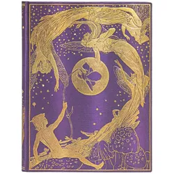Paperblanks, Heft + Block, Lang’s Fairy Books Violet FairyUltraLIN (Liniert, Harter Einband)