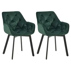 2er Set Esszimmerstuhl Antigo Samt