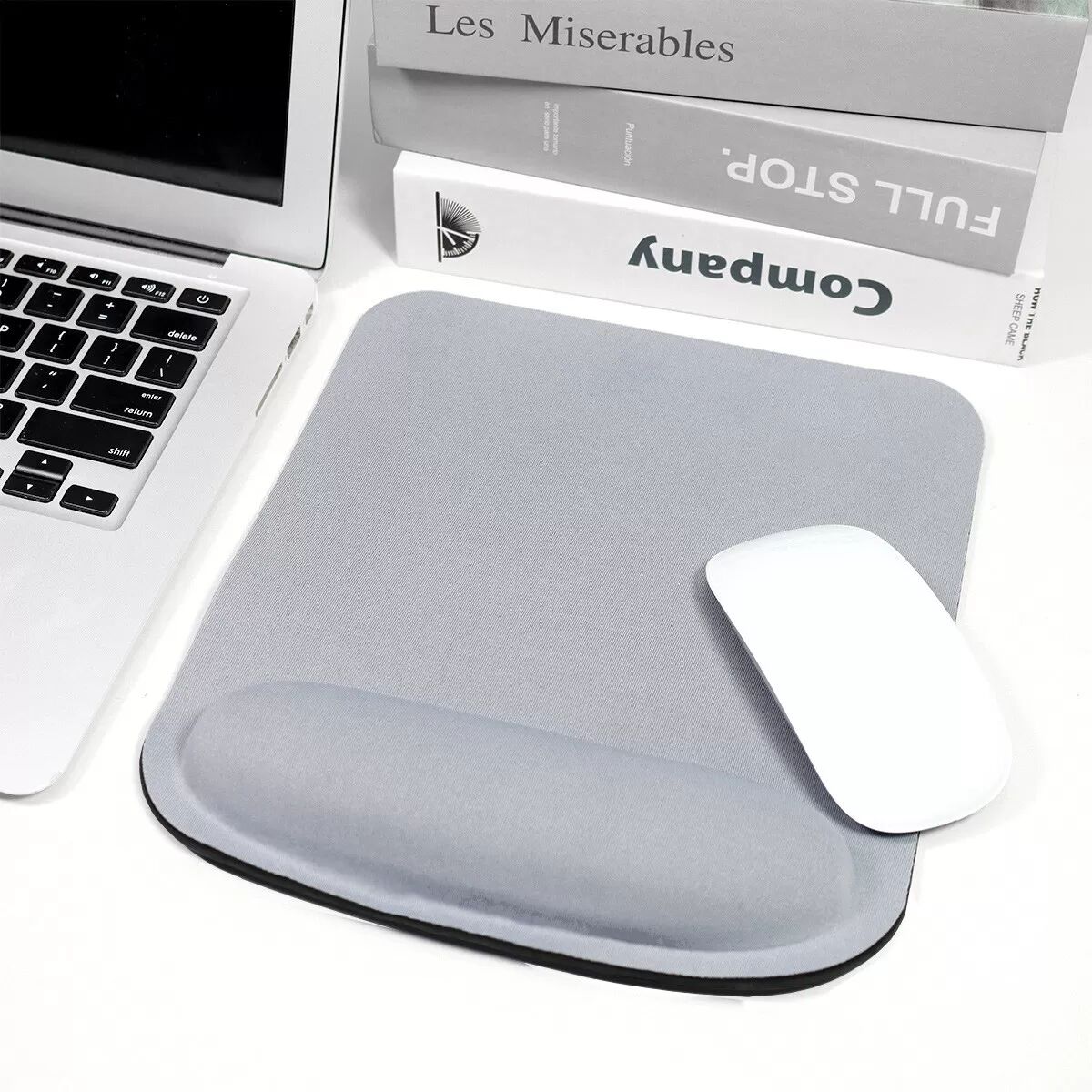 INF Tapis de souris ergonomique avec repose-poignet Gris