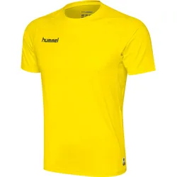 HUMMEL HML FIRST PERFORMANCE JERSEY S/S blazing yellow 2XL