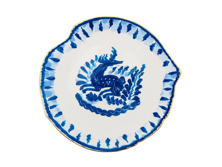 Diesel living with Seletti - Assiette à dessert Classic on acid - Bleu - Porcelaine fine - Designer Diesel Creative Team