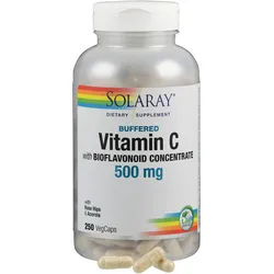 Vitamin C 500 mg M.bioflav-Konz Gepuffert Solaray 250 ST