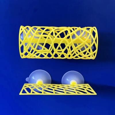 Inspire Select Betta Fish Cave Hideout With Hammock Hollow Tunnel Aquarium Decoration For Shrimp & Crayfish yellow