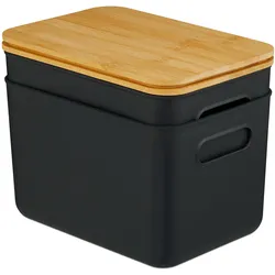 Relaxdays, Aufbewahrungsbox, 2x Aufbewahrungsbox (2x, 17.50 x 26 x 16 cm)