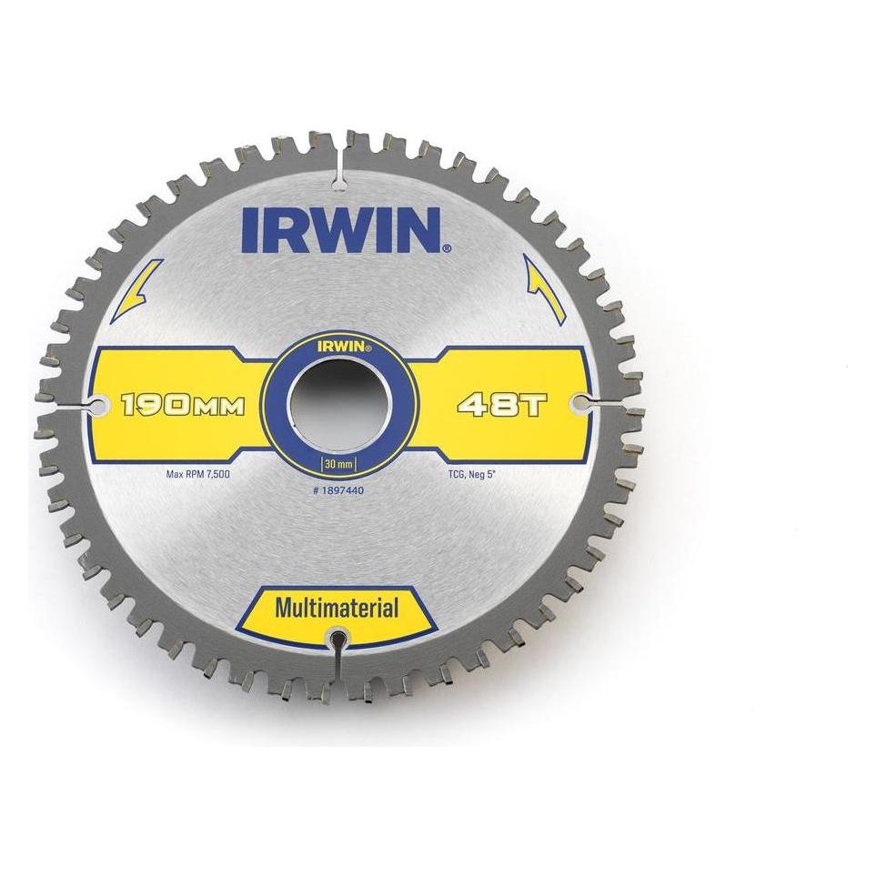 Irwin 1897440 Kreissägeblatt mit Zähnen TCG/Negativ Haken (1897440)