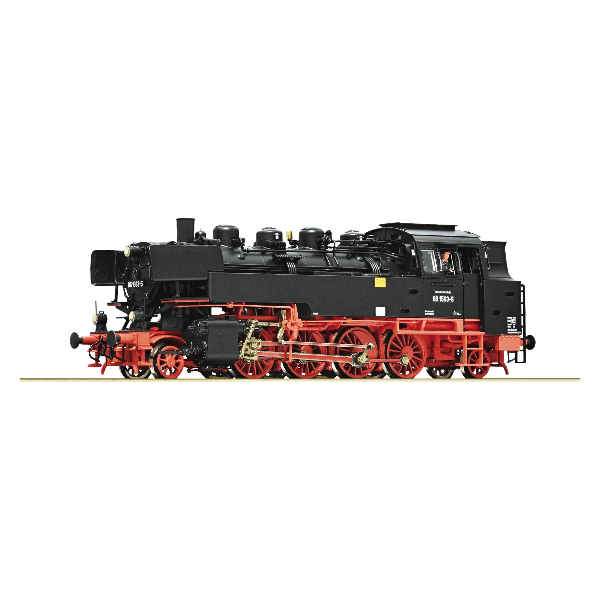 Roco 7100032 H0 Dampflok 86 1563-5 der DR Dampflokomotive 86 1563 der Deutschen (Spur H0) (7100032)