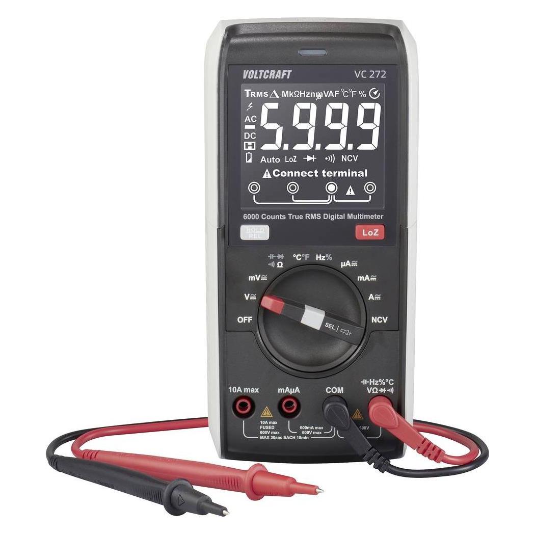 Voltcraft VC272 Hand-Multimeter kalibriert (ISO) digital CAT III 600 V Anzeige (CAT III 600V, Hand-Multimeter) (VC-13829985)