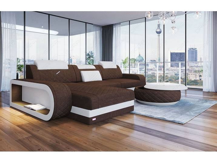 Stoff Ecksofa Berlin L-Form
