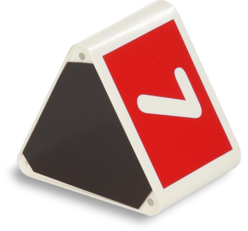 Leitzahlträger-Dachaufsteller magnetisch, stapelbar, wetterfest, mit Wasserablaufloch, Ziffernfolge 26-50, Befestigung Mit Magnet, Rot, Verpackungseinheit: 1 P/25