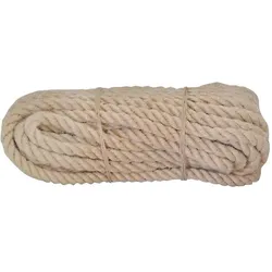 Linotech, Seil, Natürliche Jute Seil 16 mm/30 m Twisted Garden Kordel Dejeuner Sonnendeck für (30 m)