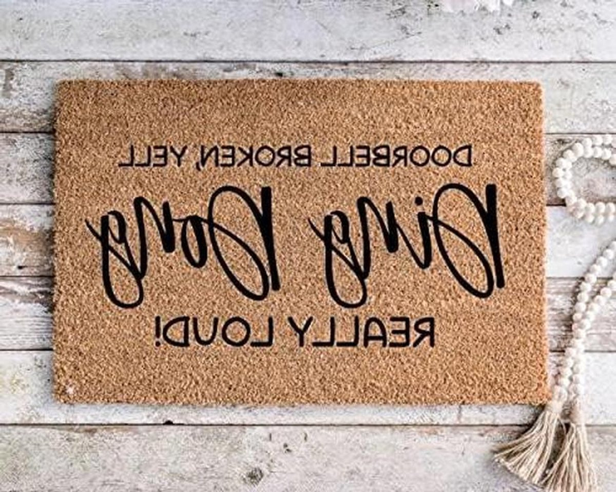 Deurmat Welkomstmat Entree Sieren met tekstprint en antislip rug - 40 x 60 cm