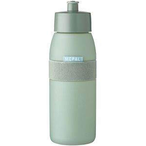 Mepal Trinkflasche Ellipse Sport Nordic Sage, aus Kunststoff, grün, mit Sportverschluss, 500 ml
