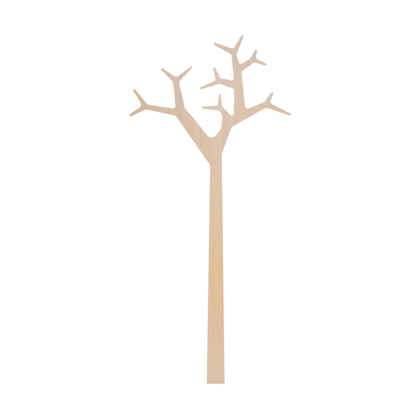 Swedese Tree wandgemonteerde kapstok van witgepigmenteerd grenenhout, 194 cm