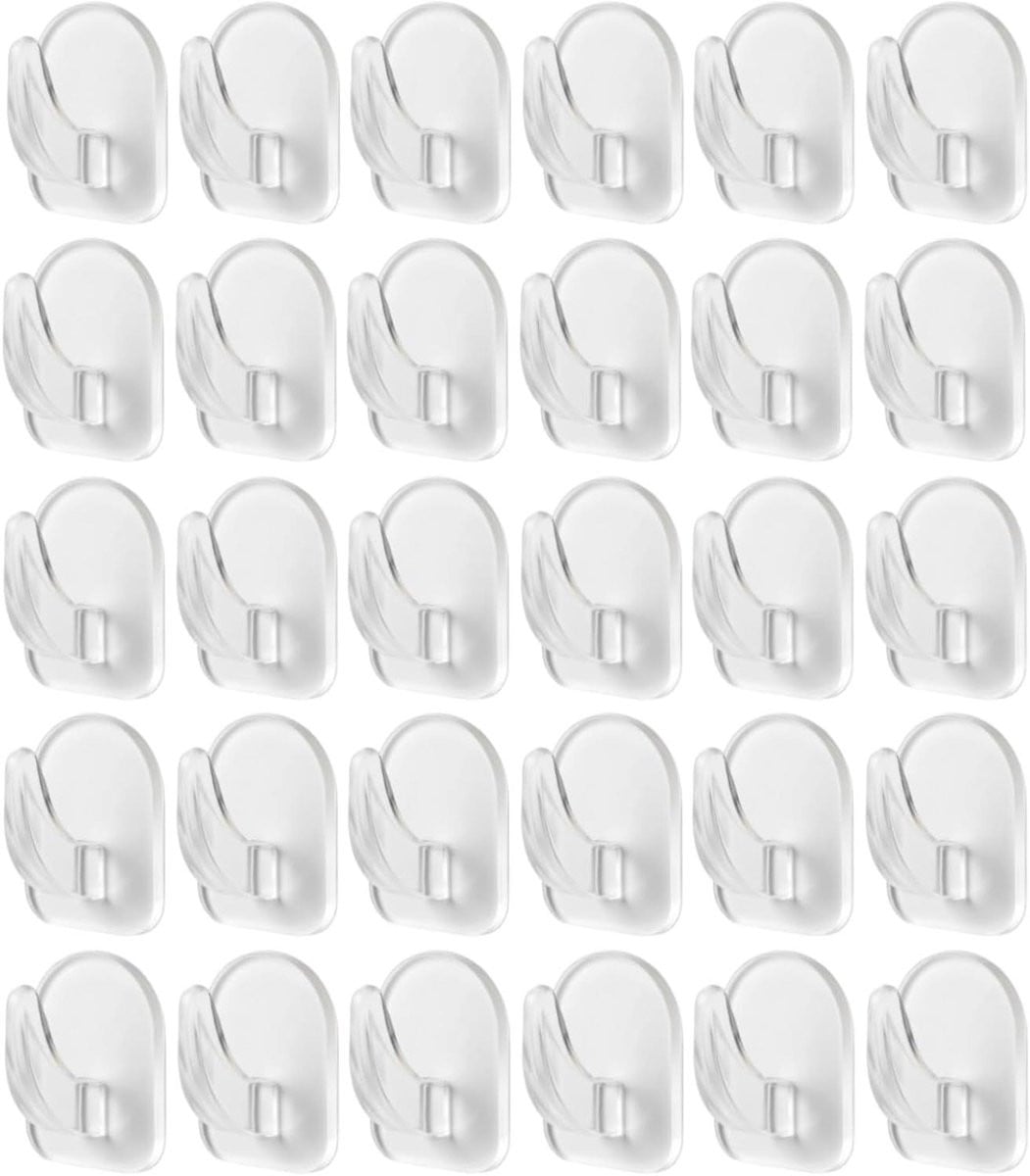 20 stuks Zelfklevende Wandhangers Transparant voor Keukenorganisatie
