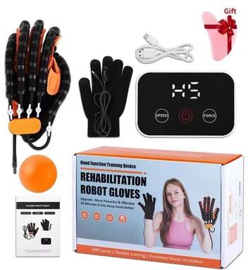 Inspired Finds Automatic Rehabilitation Robot Gloves Stroke Recovery Hand Therapy & Finger Training Device For Hemiplegia Patients left Hand Upgrade size L