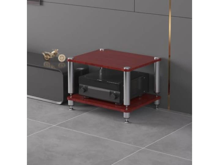 ZSCNYHMT Audio Rack, Stereo-Schrank Mit Edelstahlrahmen Und Ablagen Mehrschichtige regale, verstärkeraufbewahrung, player-organisation, stabiles design, für audio innenräume(C2,2-tier)