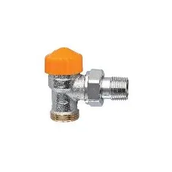Thermostat-Ventilunterteil Eclipse, Eckform, DN 15, Außengew. G3/4