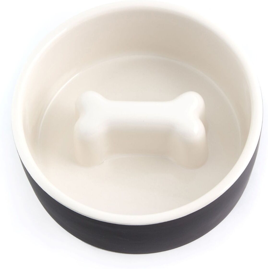 Paikka Ciotola Slow Feed in Ceramica Nera M Ø 15 cm per Cani