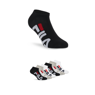 Socken FILA "UNISEX INVISIBLE SOCKS", Herren, Gr. 35-38, schwarz (classic), Baumwollmischung, unifarben, normal, Socken Socken, großer Markenschriftzug seitlich