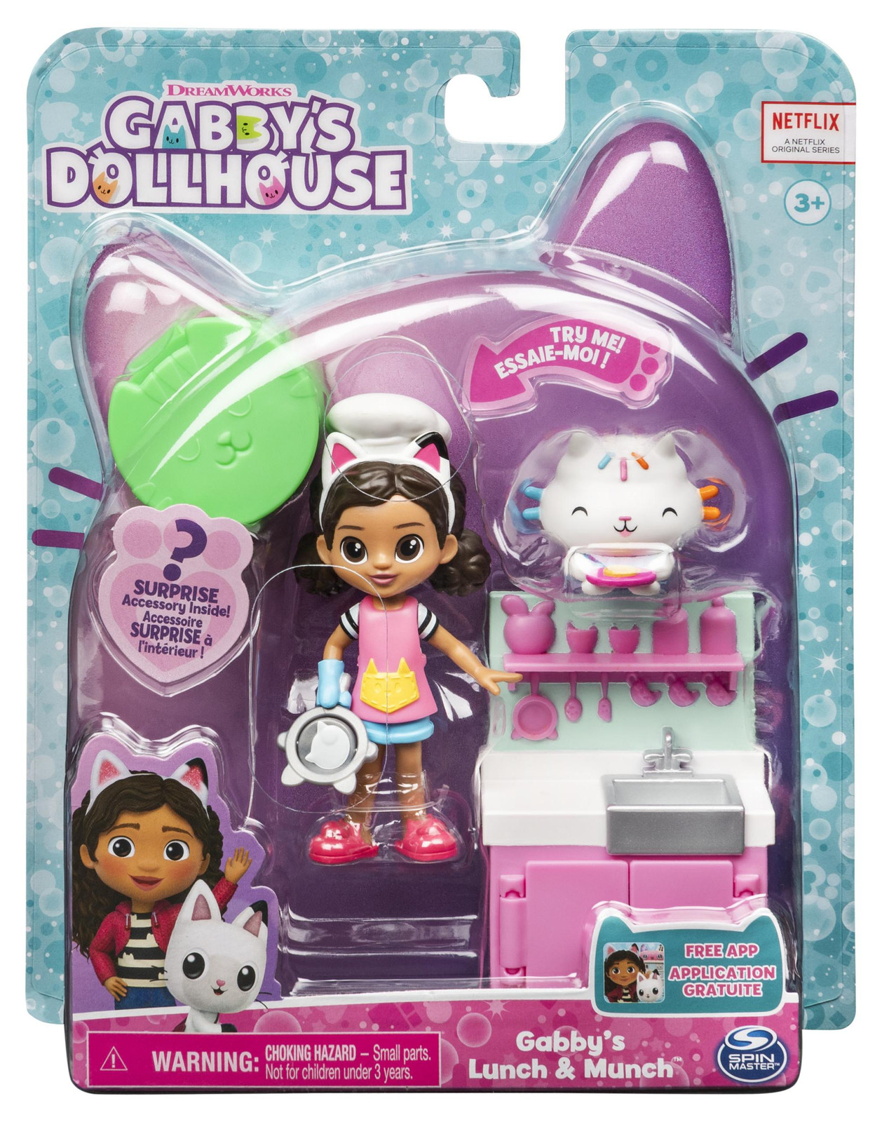 Spin Master Gabby's Poppenhuis Cat-tivity Set: Lunch en Snack