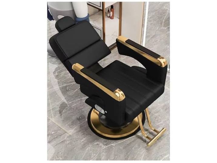 WKXTECZT Friseurstuhl Mit Hydraulischer Pumpe Friseursessel 360° Drehbar Friseurstühle Barber Stuhl Einstellbar, Mit Fußstütze Für Friseursalon Spa Tattoo Shop 150Kg,E