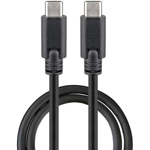 Goobay Ladekabel 66507, schwarz, 1,5m, USB-C auf USB-C, 60W Schnellladekabel