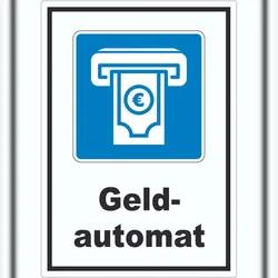 HB-Druck Geldautomat Aufkleber A0 (841x1189mm)